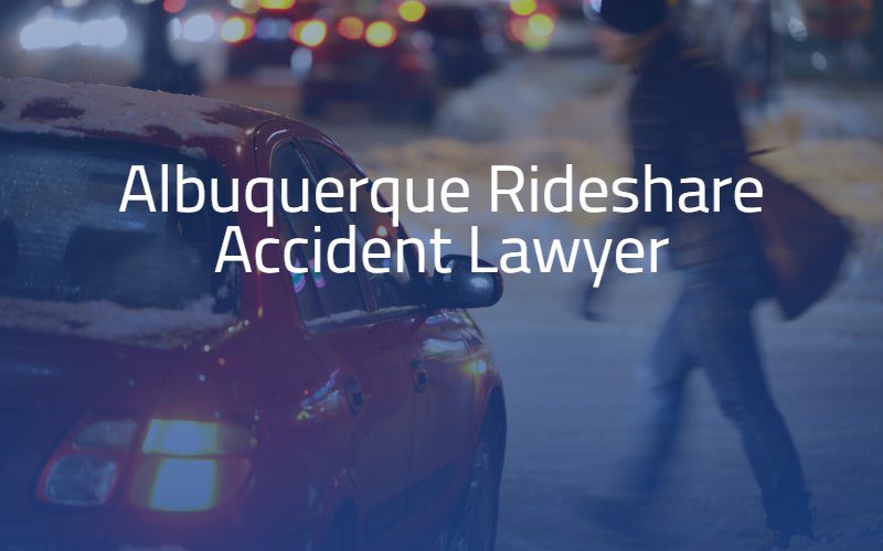 Pedestrian near rideshare vehicle in Albuquerque