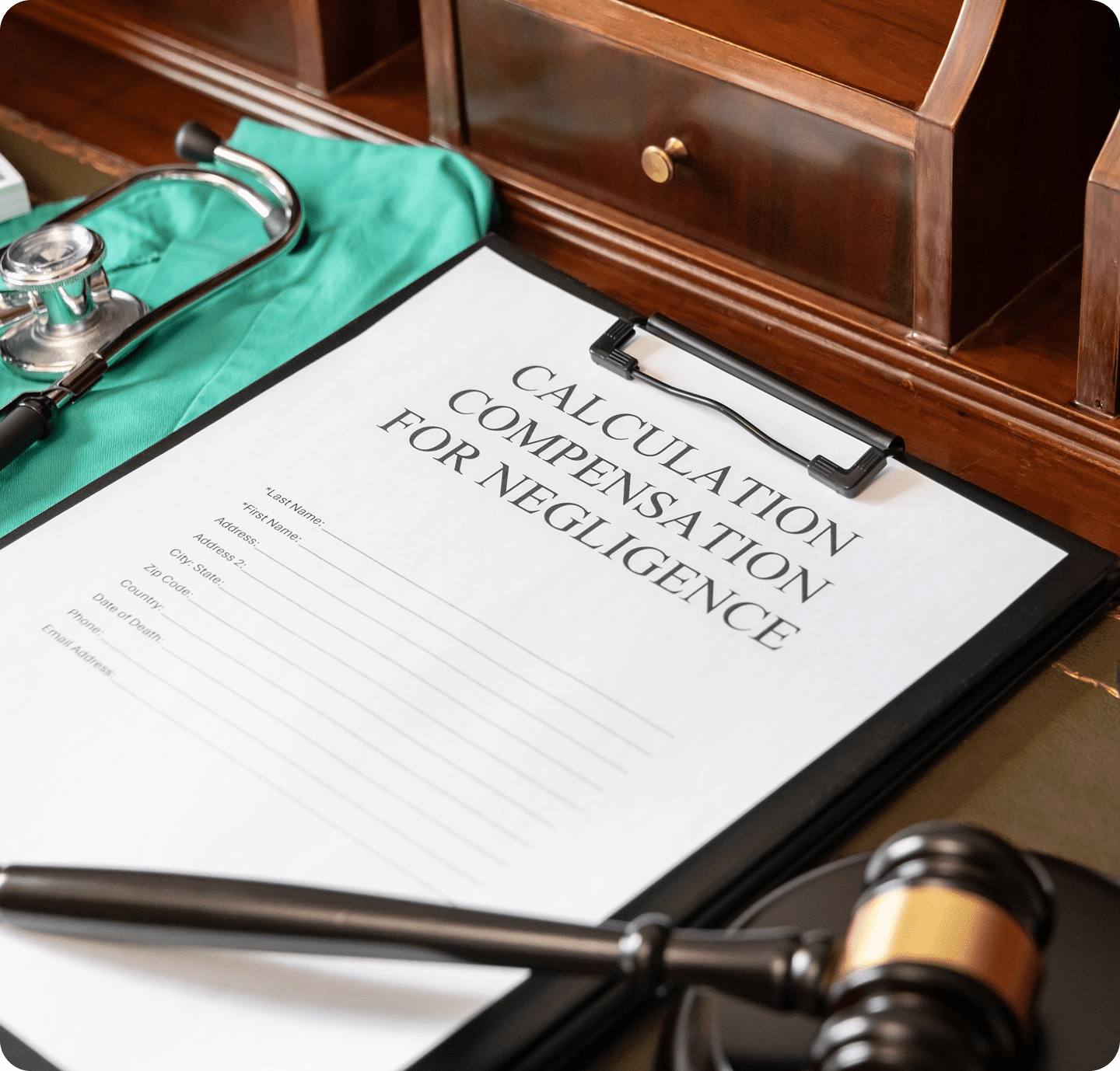 Legal negligence compensation calculation document